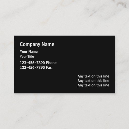 Suppression des Cartes de visite (Dos)