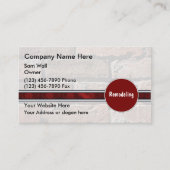 Suppression des Cartes de visite (Devant)