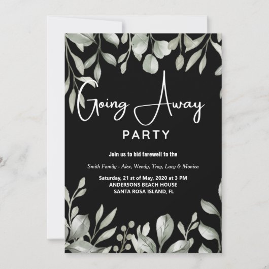 supprimer les invitations à la fête (Devant)