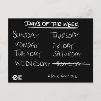 Supprimer une carte postale un jour