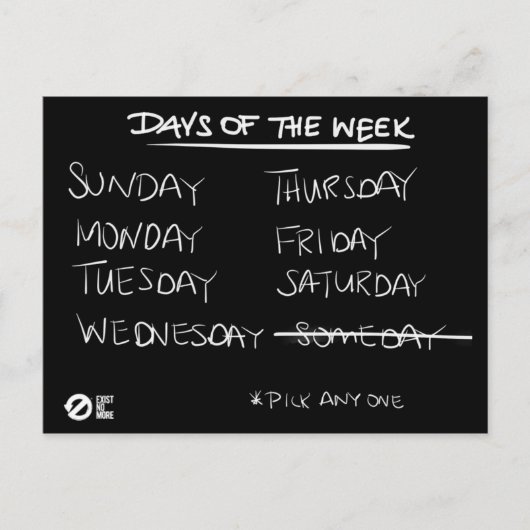 Supprimer une carte postale un jour (Devant)