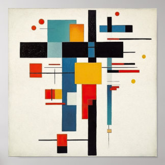 Suprematisme Kruis Poster Kunst