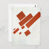 Suprematisme. Twee DIMM-zelfportret Briefkaart (Voorkant / Achterkant)