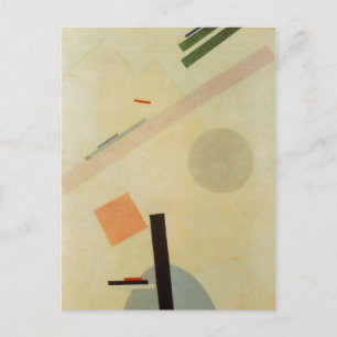 Suprematist schilderen door Kazimir Malevich Briefkaart
