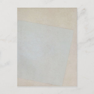 Suprematistische samenstelling: White over White d Briefkaart