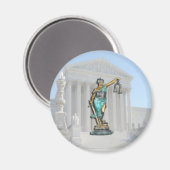 SUPREME-CT-LADY-JUSTITIE MAGNEET (Voorkant / Achterkant)