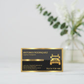 Supreme Gold Tab Lijst Grey Black Layers Visitekaartje (Staand voorkant)