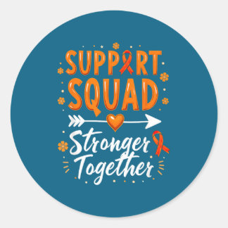Suprt Squad Adhd Awareness  Ronde Sticker