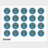 Suprt Squad ADHD-bewustzijn Ronde Sticker (Vel)