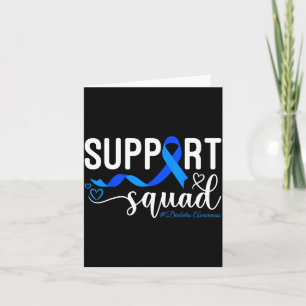 Suprt Squad Type 1 Diabetes Bewustzijn T1d Blauwe Kaart