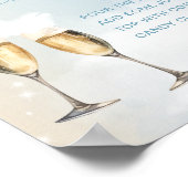 Sur Cloud 9 Baby shower Blue Momosa Bar Poster (Coin)