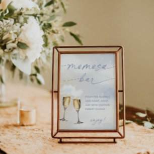 Sur Cloud 9 Baby showers Momosa Bar Poster