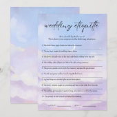 Sur Cloud 9 Etiquette Fête des mariées 911 Carte d (Devant / Derrière)