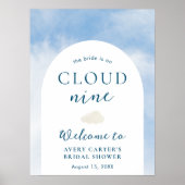 Sur Cloud 9 Fête des mariées Affiche de bienvenue (Devant)