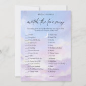 Sur Cloud 9 Love Song Match Fête des mariées Carte (Devant)