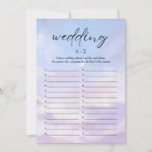 Sur Cloud 9 Mariage Fête des mariées A-Z Carte de (Devant)