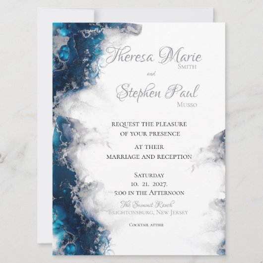 Sur Cloud Neuf Faire-part de mariage (Devant)