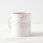 Sur Eagles Wings Écritures chrétiennes Café Mugs (Devant gauche)