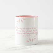 Sur Eagles Wings Écritures chrétiennes Café Mugs (Centre)