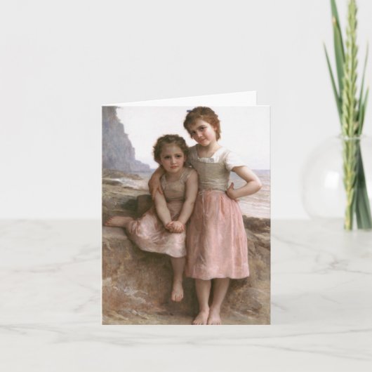 Sur la carte de note de plage rocheuse (Devant)