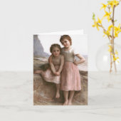 Sur la carte de note de plage rocheuse (Fleur jaune)