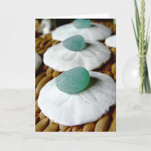 Sur la carte de voeux de sable (Devant)