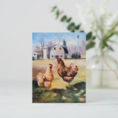 Sur la carte postale agricole (Debout devant)