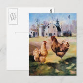 Sur la carte postale agricole (Devant / Derrière)