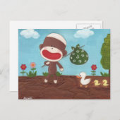 Sur la carte postale routière (Devant / Derrière)