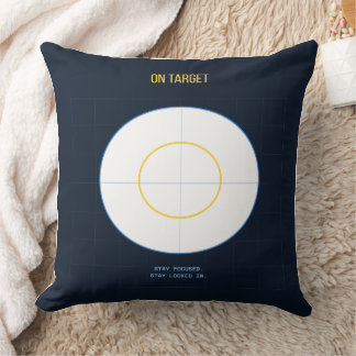 Sur la cible — Coussin décoratif maximaliste des a