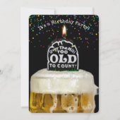 Sur la colline Invitation de fête d'anniversaire (Devant)