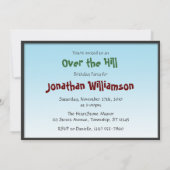 Sur la colline Invitations de fête d'anniversaire (Dos)