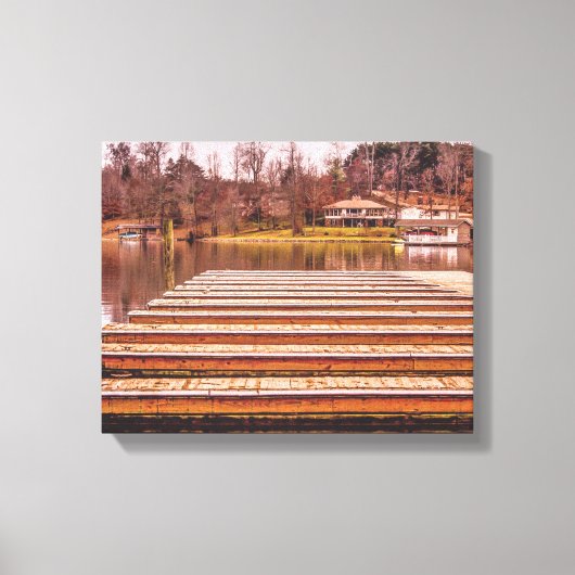Sur la copie de toile de perspective de dock de (Recto)