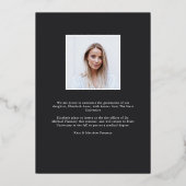 Sur La Courbe | Faire-part d'obtention du diplôme (Verso)