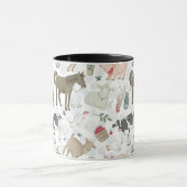 Sur La Ferme Animale Ferme Pays Mug Noir (Centre)