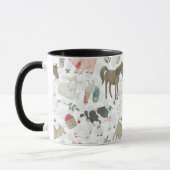 Sur La Ferme Animale Ferme Pays Mug Noir (Gauche)