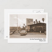 Sur la frontière de Floride, Carte postale 1957 (Devant / Derrière)