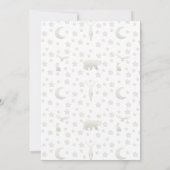 Sur la lune aventure baby shower invitation (Dos)