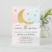 Sur la Lune Le genre révèle les Invitations roses (Debout devant)