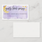 Sur la Lune, Pourpre Devinez combien de carte de j (Devant / Derrière)