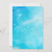 Sur la Lune Starry Baby shower de nuit Invitation (Dos)