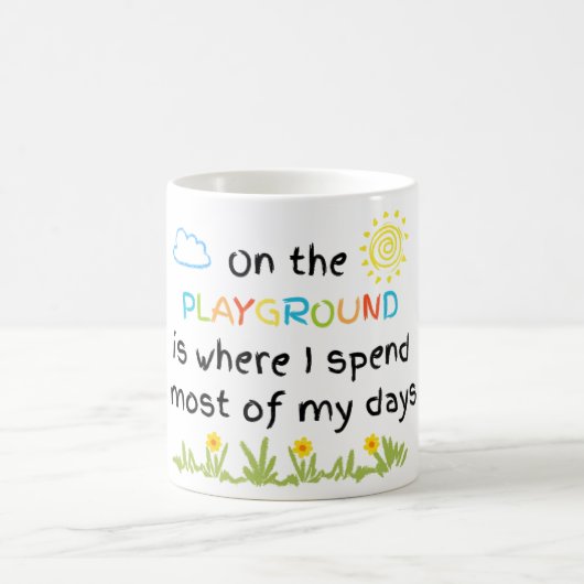 Sur la Mug de café de l'aire de jeu (Centre)