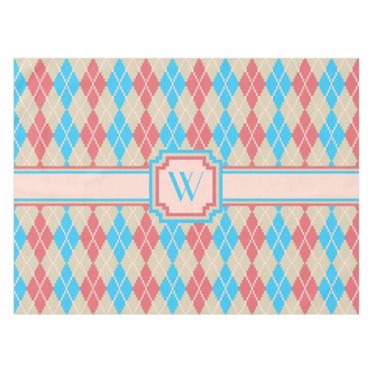 Sur la nappe du Jacquard de plage (Devant (Horizontal))