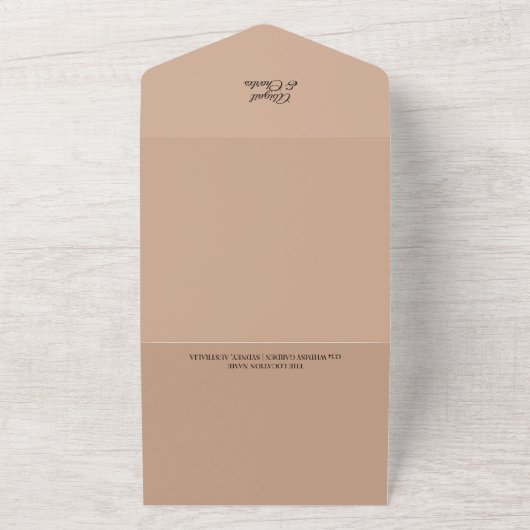 Sur la plage aquarelle invitation mariage (Dehors)