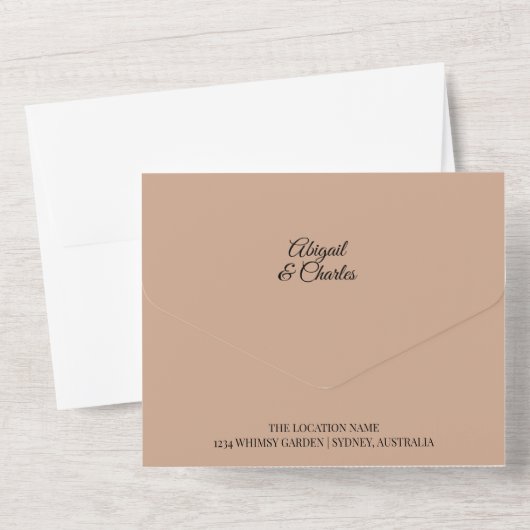 Sur la plage aquarelle invitation mariage (Verso)