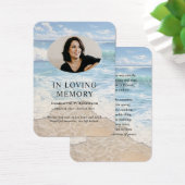 Sur la plage Cartes photos de prière commémorative (Bureau)