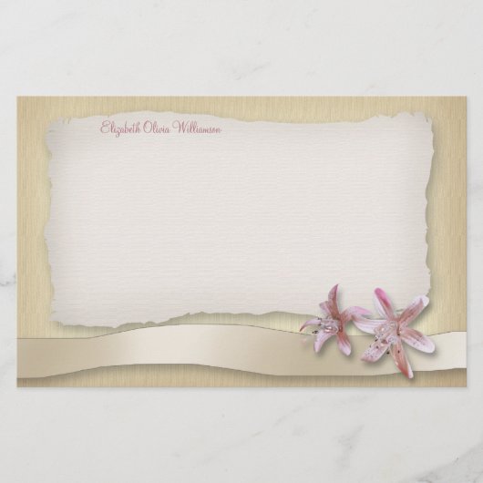 Sur la plage Mariage ~ papeterie horizontale (Devant)