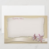 Sur la plage Mariage ~ papeterie horizontale (Devant / Derrière)