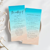 Sur la plage Programme de mariage