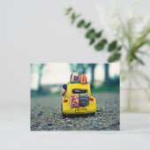 Sur la route des vacances. briefkaart (Staand voorkant)